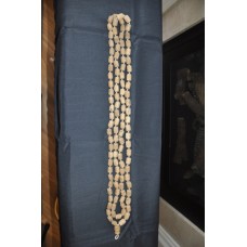 Extra Large Barrel/Cylindrical  Shaped Individually Carved Tulsi Chanting Beads